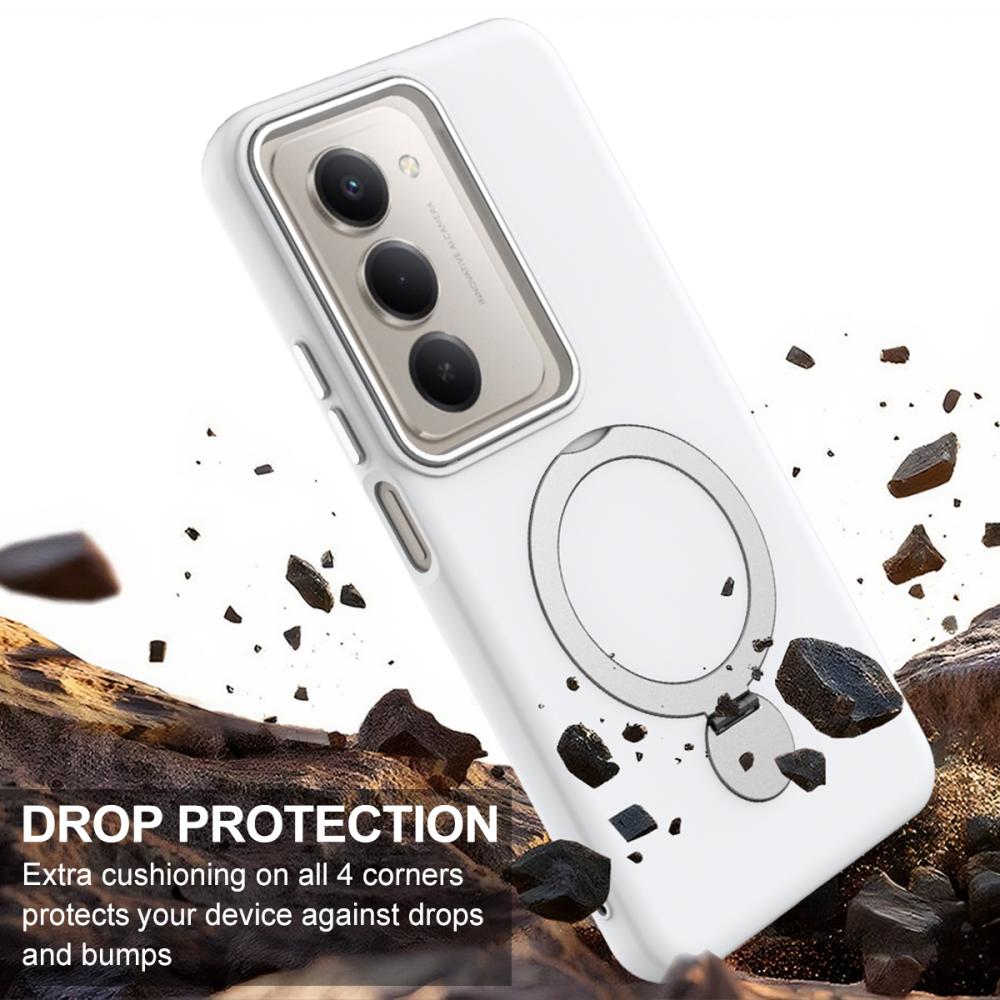  Samsung Galaxy A36 5G Skal MagSafe Kickstand Hybrid Vit