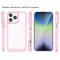  iPhone 14 Skal Akryl/TPU Ljus Rosa