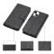  iPhone 15 Plus Fodral Crazy Horse Svart