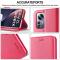 LC.IMEEKE LC.IMEEKE Xiaomi 12 Pro Fodral Läder Röd/Rosa
