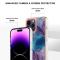  iPhone 16 Pro Skal TPU Marmor Lila
