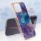  iPhone 16 Pro Skal TPU Marmor Lila