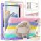  Galaxy Tab A8 10.5 Roterande X-Shape Hybrid Skal