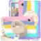  Galaxy Tab A8 10.5 Roterande X-Shape Hybrid Skal