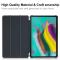  Samsung Galaxy Tab A 10.1 2019 - Tri-Fold Fodral - Mörk Blå