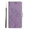  Samsung Galaxy S25 Edge Fodral Med Blommigt Tryck Lila