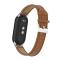  Xiaomi Smart Band 10/9/8 Armband Äkta Läder Litchi Brun