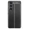  Samsung Galaxy S23 Skal Litchi Textur Svart