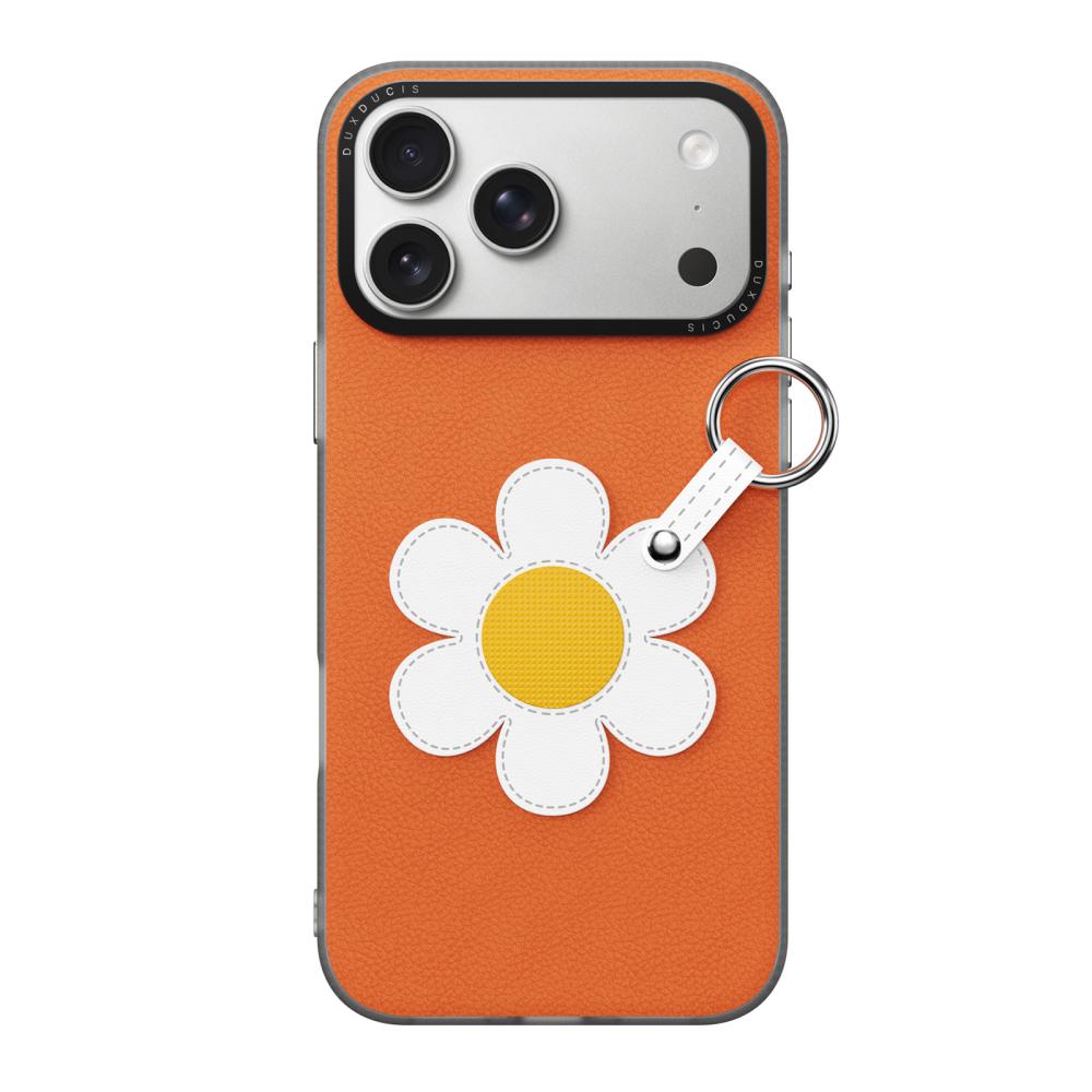 DUX DUCIS DUX DUCIS iPhone 17 Pro Max Skal PU-Läder Prästkrage Orange
