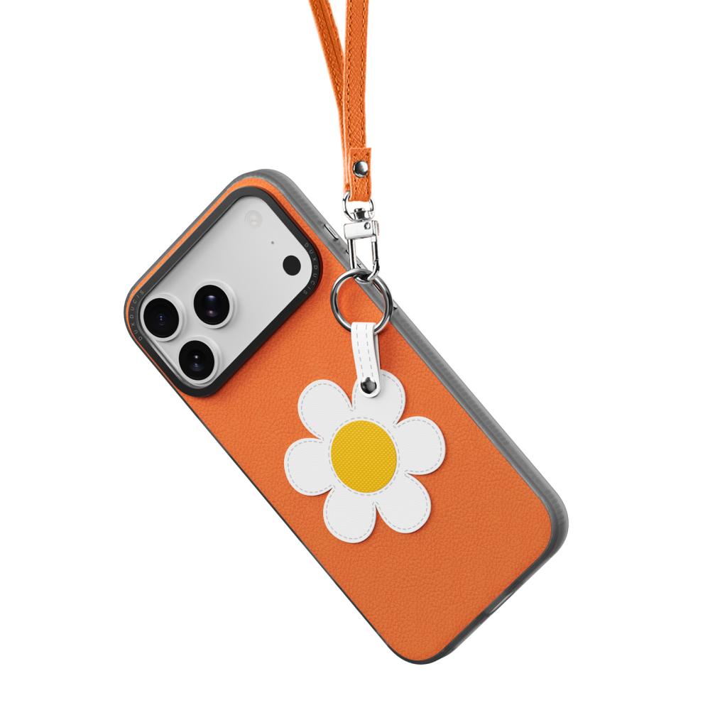 DUX DUCIS DUX DUCIS iPhone 17 Pro Max Skal PU-Läder Prästkrage Orange