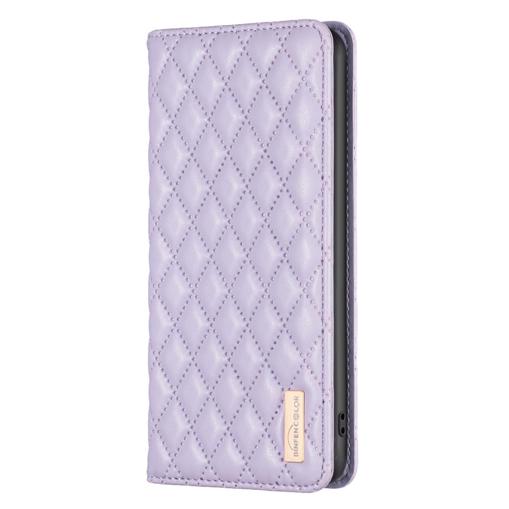 BINFEN BINFEN iPhone 17 Pro Max Fodral Diamond Flip Läder Lila