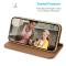 DUX DUCIS DUX DUCIS iPhone 15 Fodral Hivo RFID Läder Brun
