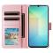  Samsung Galaxy A07 Fodral Läder Marmor Rosa