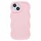  iPhone 14 Mobilskal Wavy Ljus Rosa