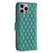  iPhone 15 Pro Max Fodral Diamond Läder Grön