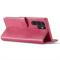 LC.IMEEKE LC.IMEEKE Samsung Galaxy S25 Ultra Fodral Läder Rosa/Röd