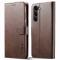 LC.IMEEKE LC.IMEEKE Samsung Galaxy S23 Plus Fodral Läder Brun