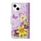  iPhone 14 Fodral Med Tryck Gula Blommor