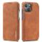 LC.IMEEKE iPhone 13 - LC.IMEEKE Retro Flip Fodral - Brun