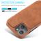 LC.IMEEKE iPhone 13 - LC.IMEEKE Retro Flip Fodral - Brun