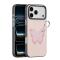 DUX DUCIS DUX DUCIS iPhone 18 Pro Max/17 Pro Max Skal PU-Läder Fjäril Ljus Rosa