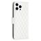  iPhone 15 Pro Fodral Diamond Läder Vit
