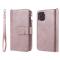 iPhone 12 / 12 Pro - 2in1 Magnet Skal / Plånboksfodral - Roséguld