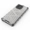  Xiaomi Mi 11 - Armor Honeycomb Textur Skal - Vit
