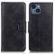  iPhone 15 Fodral Crazy Horse Folio Svart