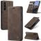 CASEME CASEME Galaxy S24 Fodral Flip Retro Läder Brun
