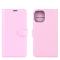  iPhone 12 Pro Max Fodral Litchi Läder Ljus Rosa