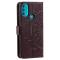  Motorola Moto G71 Fodral Mandala Läder Brun