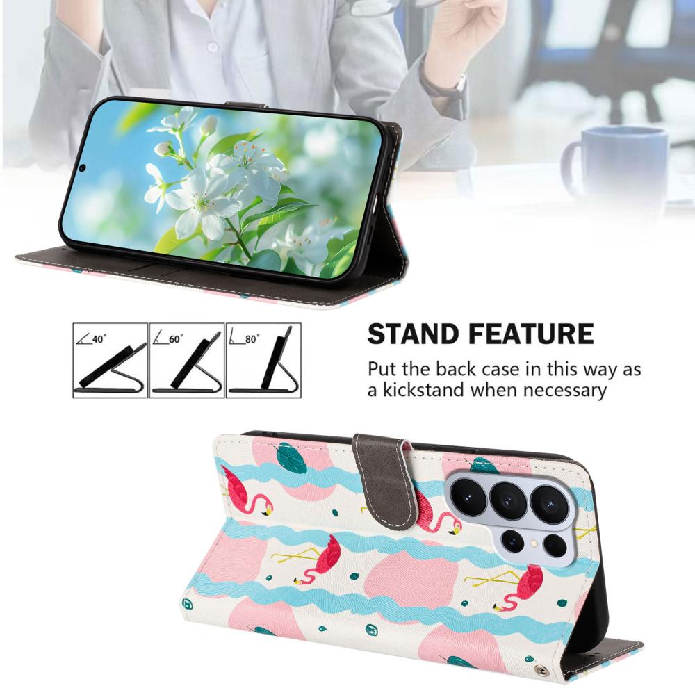 Samsung Galaxy S26 Ultra Fodral Med Tryck Flamingos