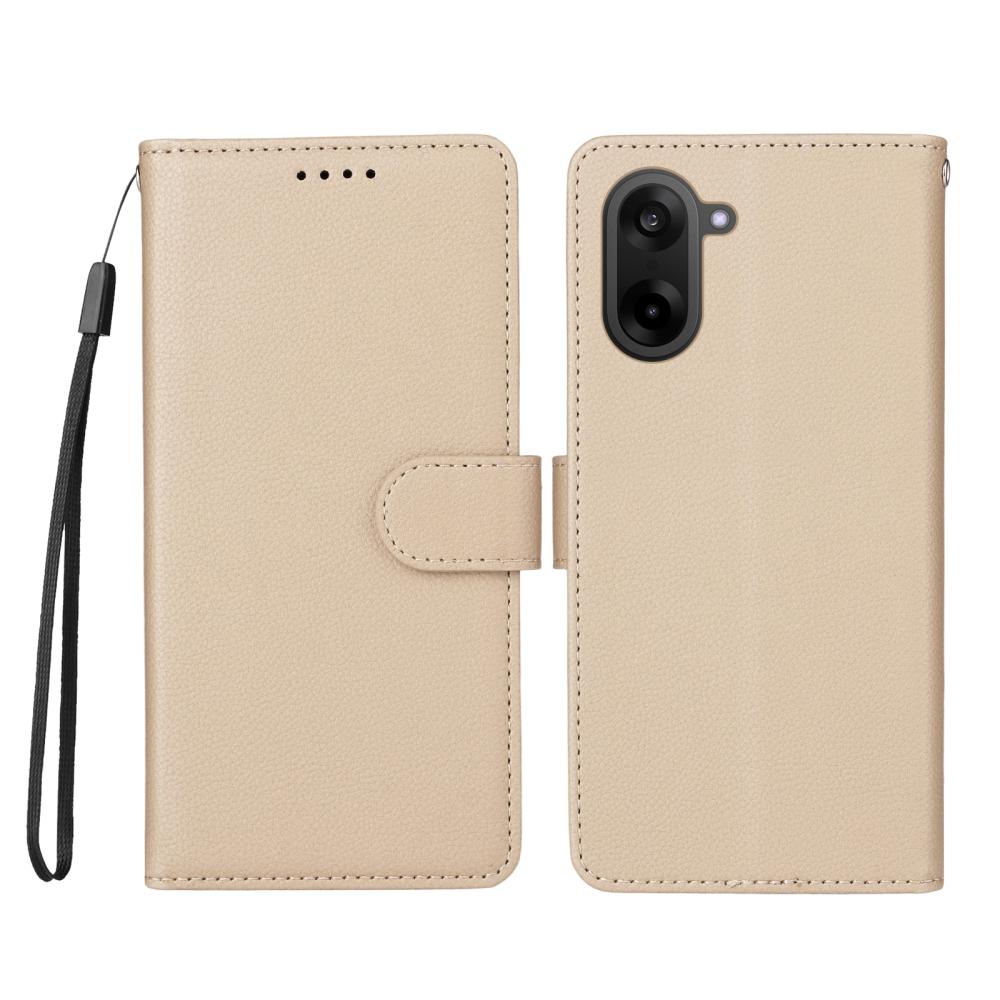  OnePlus Nord CE5 Plånboksfodral Läder Beige