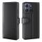  Motorola Edge 70 Fodral Premium Äkta Läder Svart