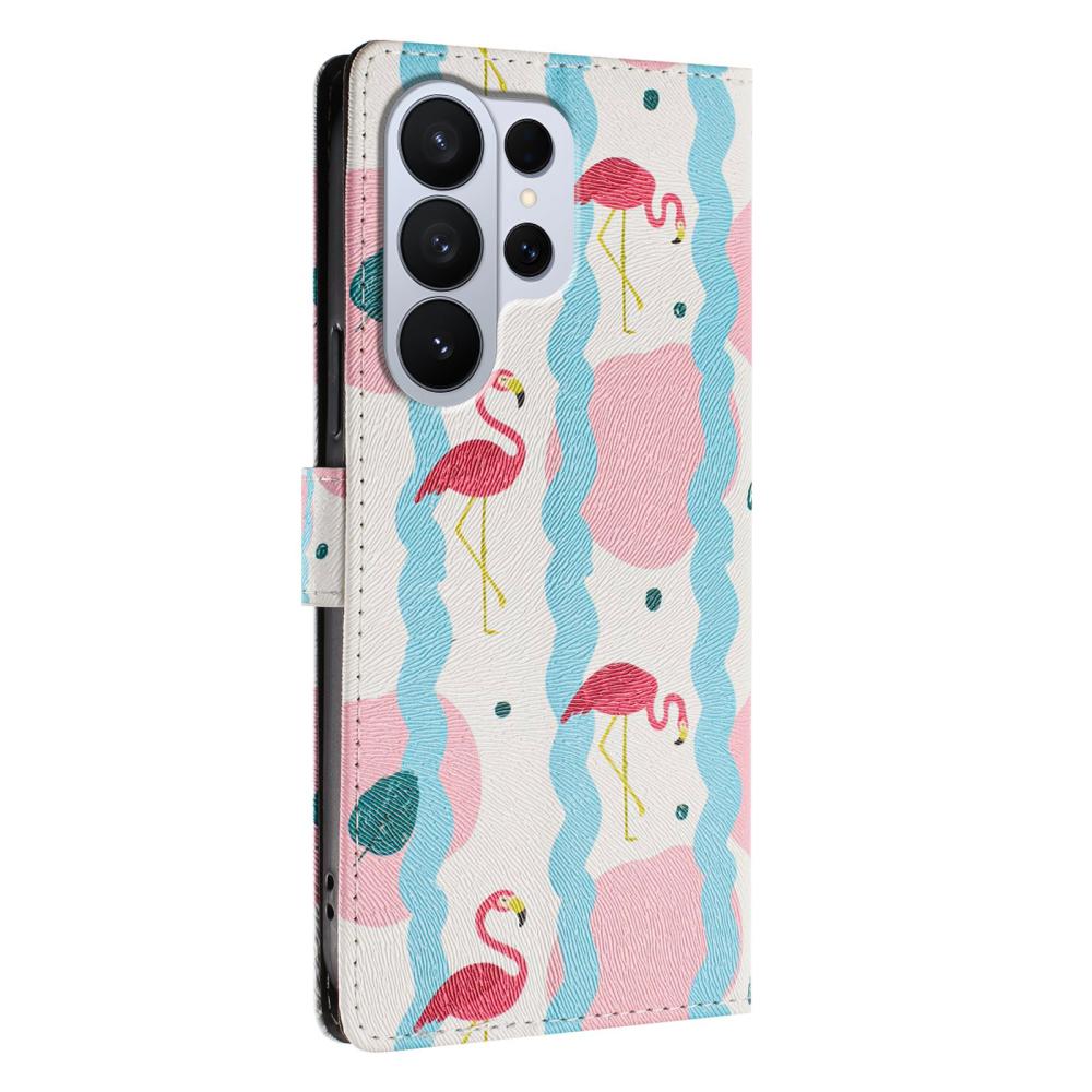  Samsung Galaxy S26 Ultra Fodral Med Tryck Flamingos