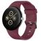  Google Pixel Watch 4 / 3 45 mm Armband Silikon Vinröd