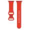 ColorPop Silikon Armband Butterfly Apple Watch 42/44/45/46/49 mm (M/L) Röd