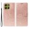  Motorola Moto G86 Power/G86 5G Fodral Fjäril Tryck Roséguld