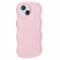  iPhone 13 Mobilskal Wavy Ljus Rosa