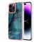  iPhone 16 Pro Max Skal TPU Marmor Grön