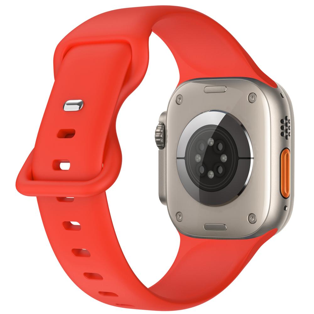 ColorPop Silikon Armband Butterfly Apple Watch 42/41/40/38 mm (S/M) Röd