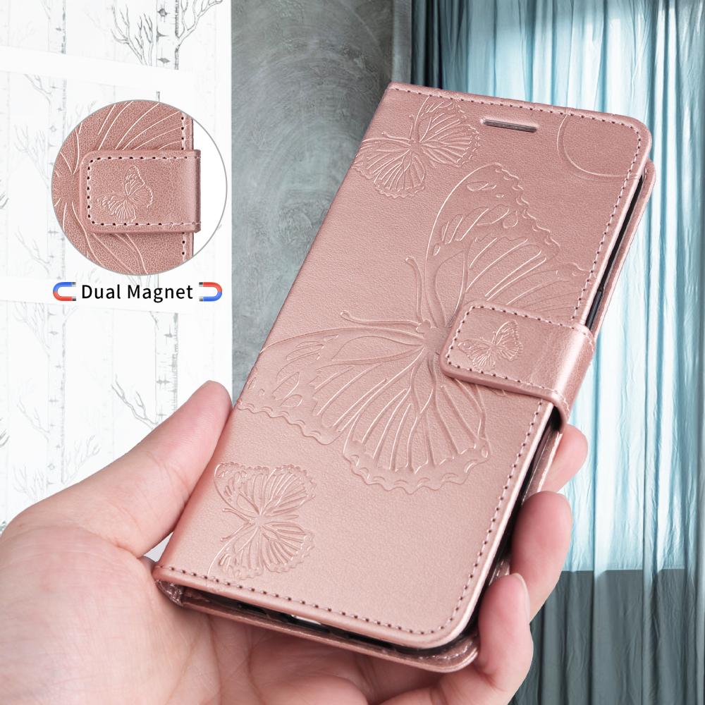  Motorola Moto G86 Power/G86 5G Fodral Fjäril Tryck Roséguld