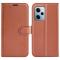  Xiaomi Redmi Note 12 Pro 5G Fodral Litchi Läder Brun