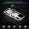  iPhone 17 Pro Skal Shockproof Hybrid Ring Silver
