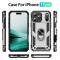  iPhone 17 Pro Skal Shockproof Hybrid Ring Silver