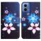  Motorola Moto G35 5G Fodral Med Tryck Blommor