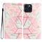  iPhone 16 Pro Max Fodral Med Marmor Tryck Rosa
