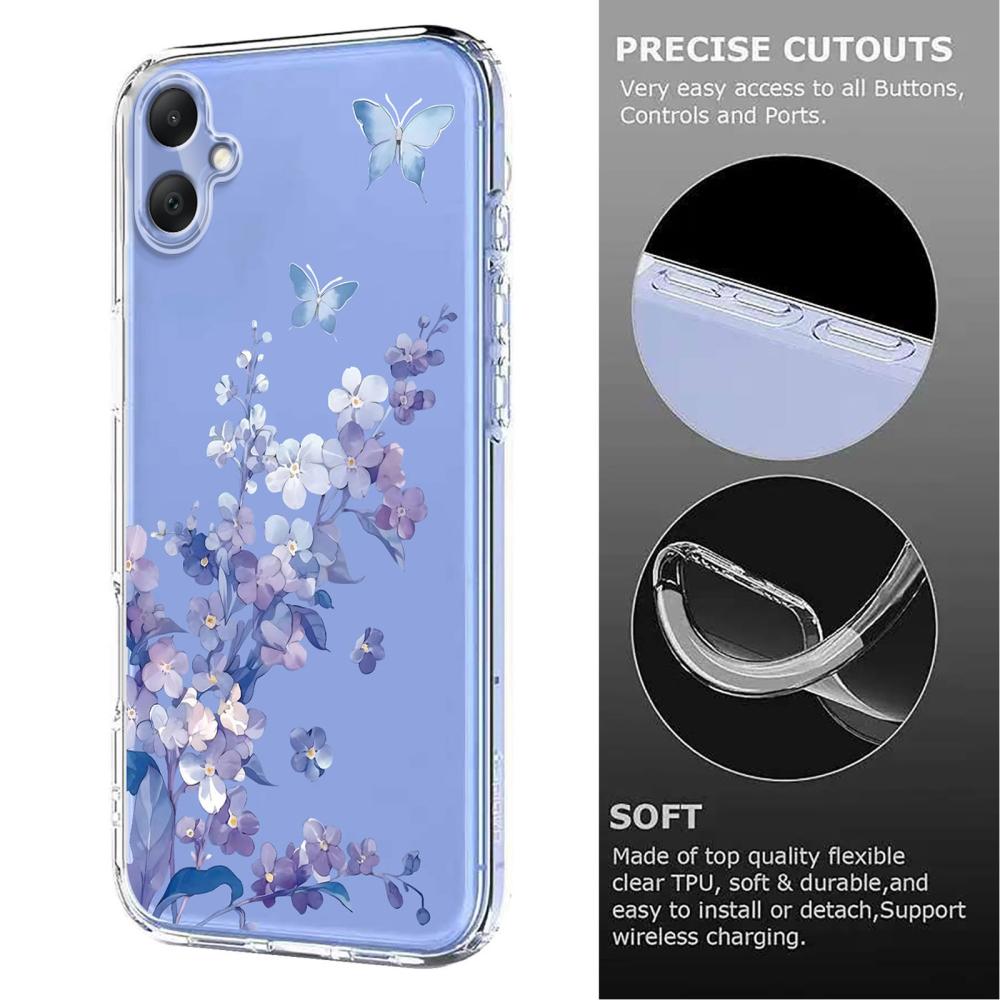  Samsung Galaxy A07 4G Skal Med Tryck Blommor