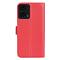  Motorola Moto G04 4G/G24 4G Fodral Litchi Läder Röd